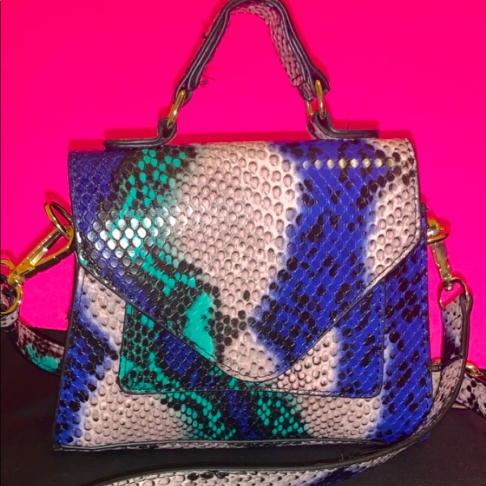 Mini snake skin theme bag